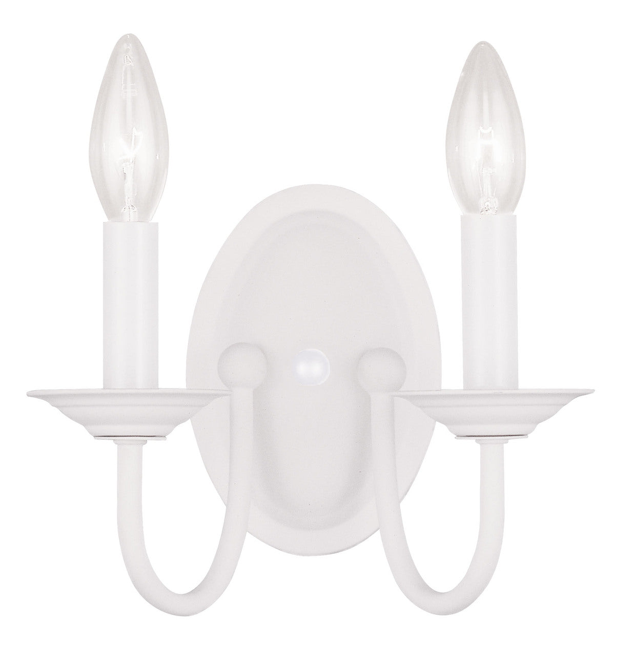 LIVEX Lighting 4152-03 Williamsburgh Wall Sconce in White (2 Light)