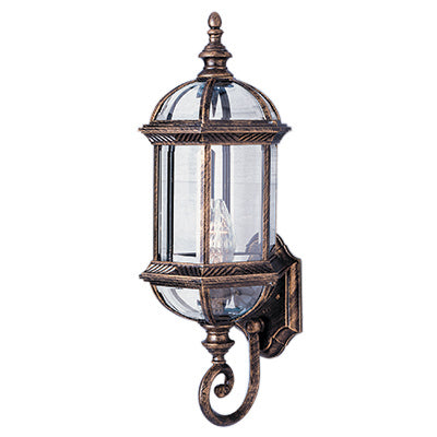 Trans Globe Lighting 4180 BG 22.25" Outdoor Black Gold Traditional Wall Lantern