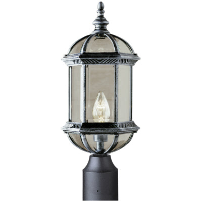 Trans Globe Lighting 4186 SWI 19.75" Outdoor Swedish Iron Traditional Postmount Lantern
