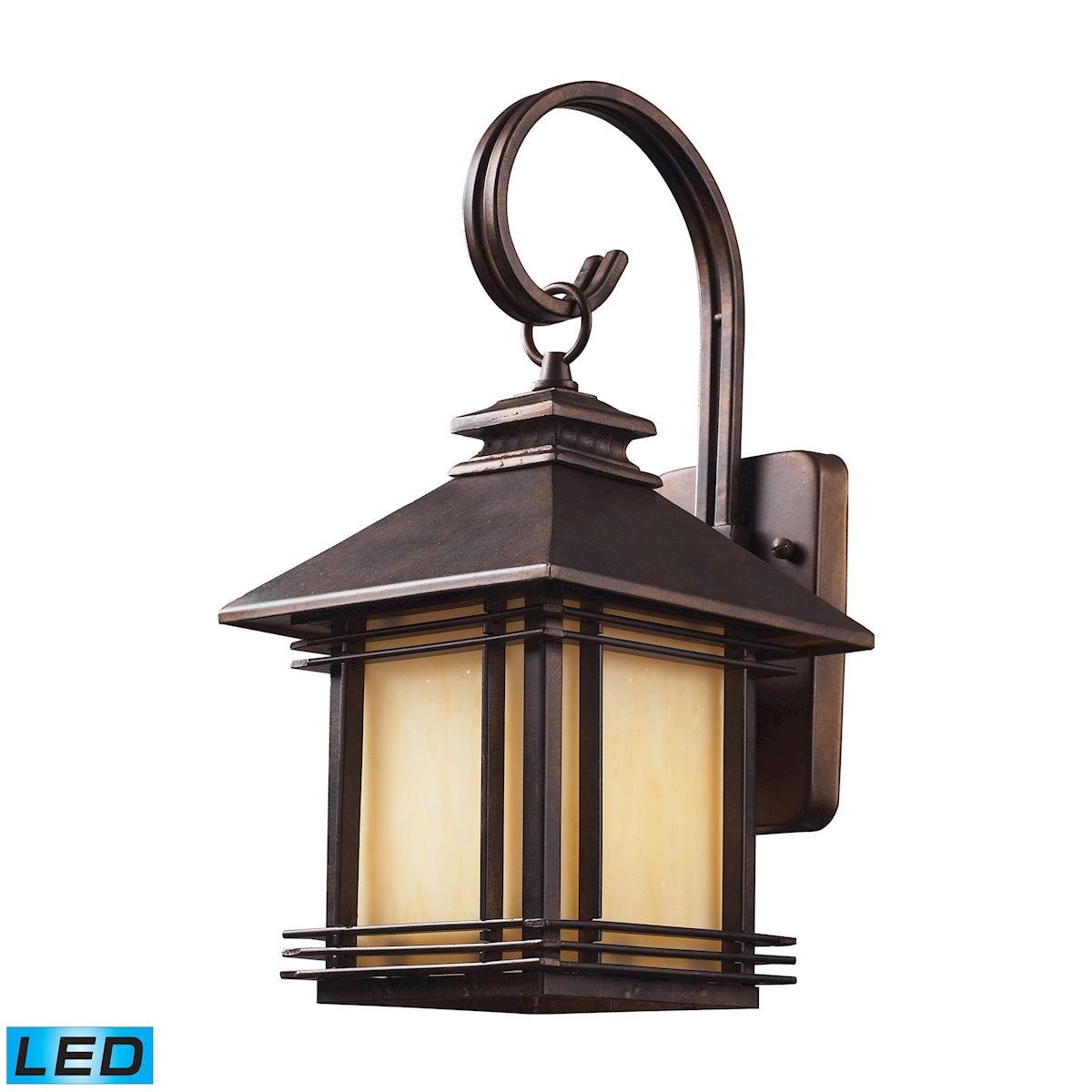ELK Lighting 42100/1-LED Blackwell 1-Light Outdoor Wall Lantern in Hazelnut Bronze - Includes LED Bulb