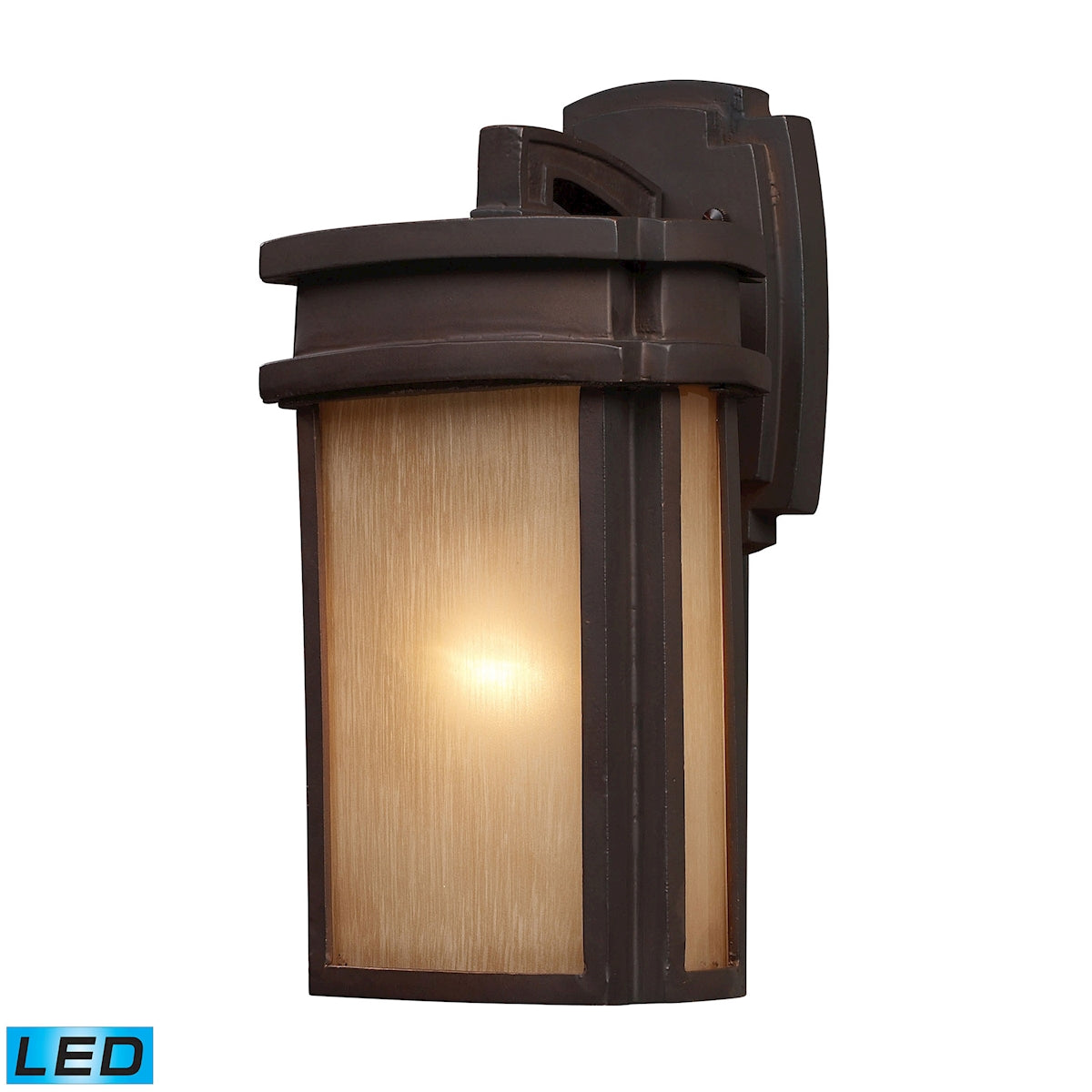ELK Lighting 42140/1-LED Sedona 1-Light Outdoor Wall Lamp in Clay Bronze - Includes LED Bulb
