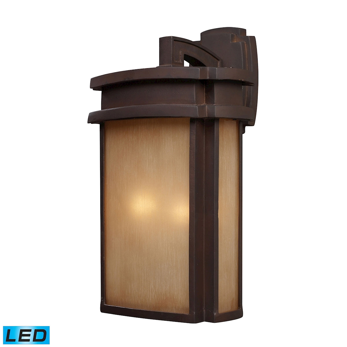 ELK Lighting 42142/2-LED Sedona 2-Light Outdoor Wall Lamp in Clay Bronze - Includes LED Bulbs