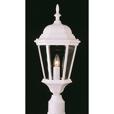 Trans Globe Lighting 4260 WH 22" Outdoor White Traditional Postmount Lantern