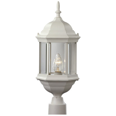 Trans Globe Lighting 4352 WH 23" Outdoor White Colonial  Postmount Lantern