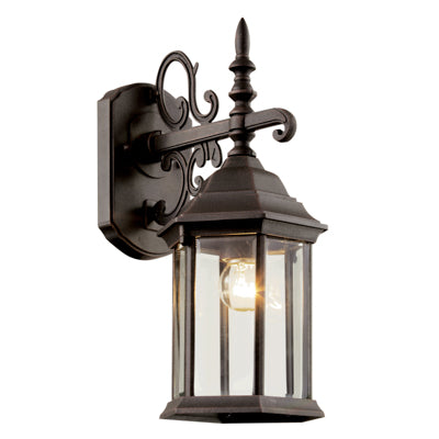 Trans Globe Lighting 4353 RT 14.5" Outdoor Rust Colonial  Wall Lantern