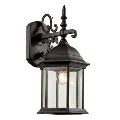 Trans Globe Lighting 4354 WH Josephine 19" Outdoor White Colonial  Wall Lantern with Clear Beveled Glass