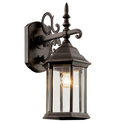 Trans Globe Lighting 4354 RT 19" Outdoor Rust Colonial  Wall Lantern