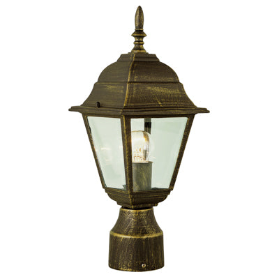 Trans Globe Lighting 4414 BC Argyle 15" Outdoor Black Copper Colonial  Postmount Lantern