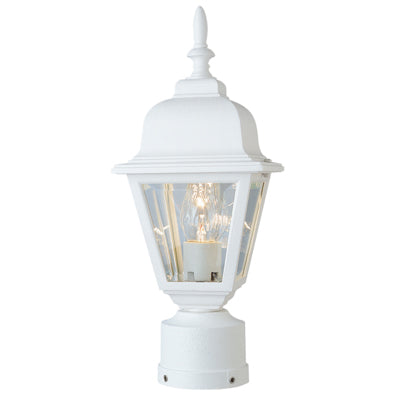 Trans Globe Lighting 4414 WH 15" Outdoor White Colonial  Postmount Lantern