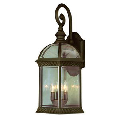 Trans Globe Lighting 44182 BC 26" Outdoor Black Copper Traditional Wall Lantern