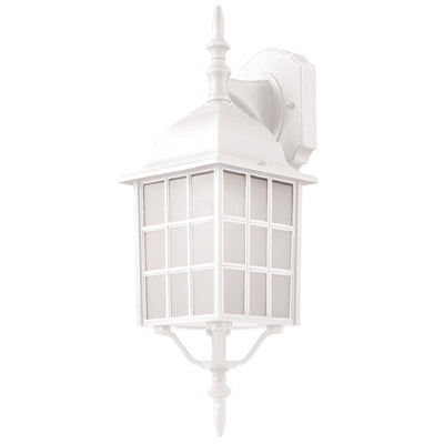 Trans Globe Lighting 4420-1 WH 19.5" Outdoor White Mission/Craftsman Wall Lantern