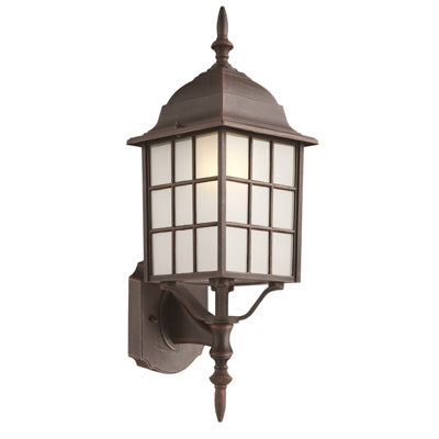 Trans Globe Lighting 4420 BC 19.5" Outdoor Black Copper Mission/Craftsman Wall Lantern(Shown in Rust Finish)