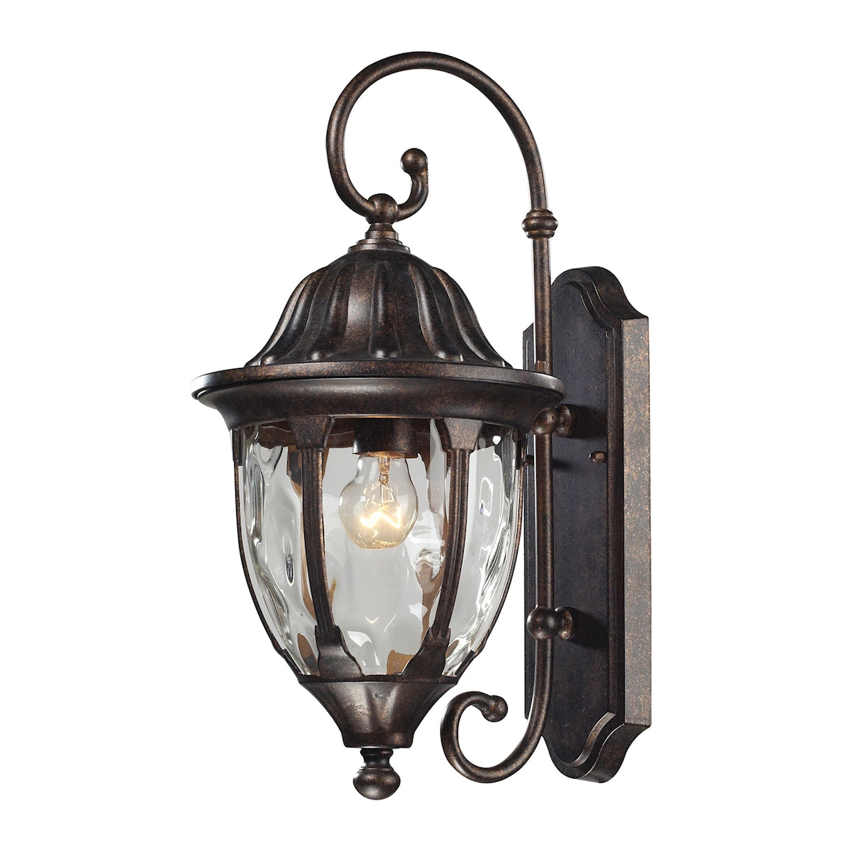 ELK Lighting 45003/1 Glendale 1-Light Outdoor Wall Lamp in Regal Bronze