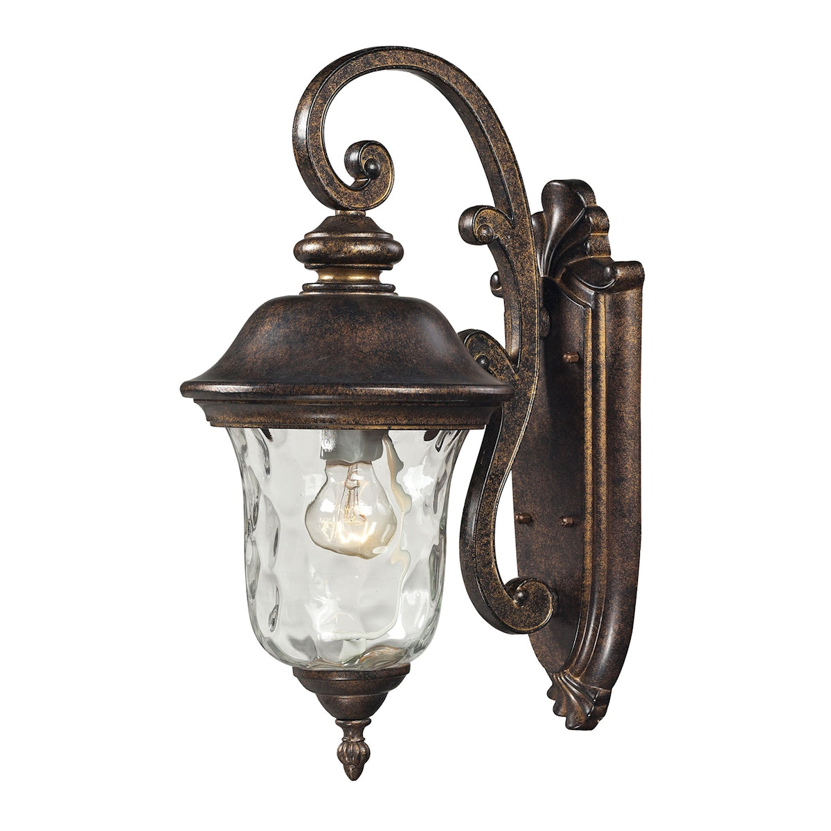 ELK Lighting 45020/1 Lafayette 1-Light Outdoor Wall Lamp in Regal Bronze