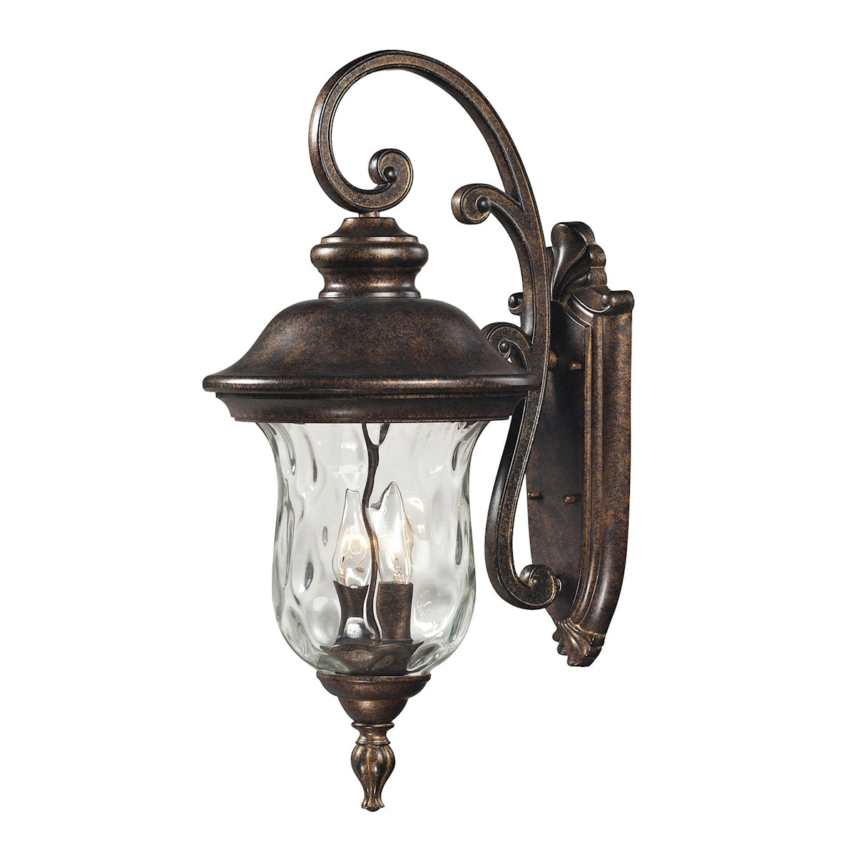 ELK Lighting 45021/2 Lafayette 2-Light Outdoor Wall Lamp in Regal Bronze