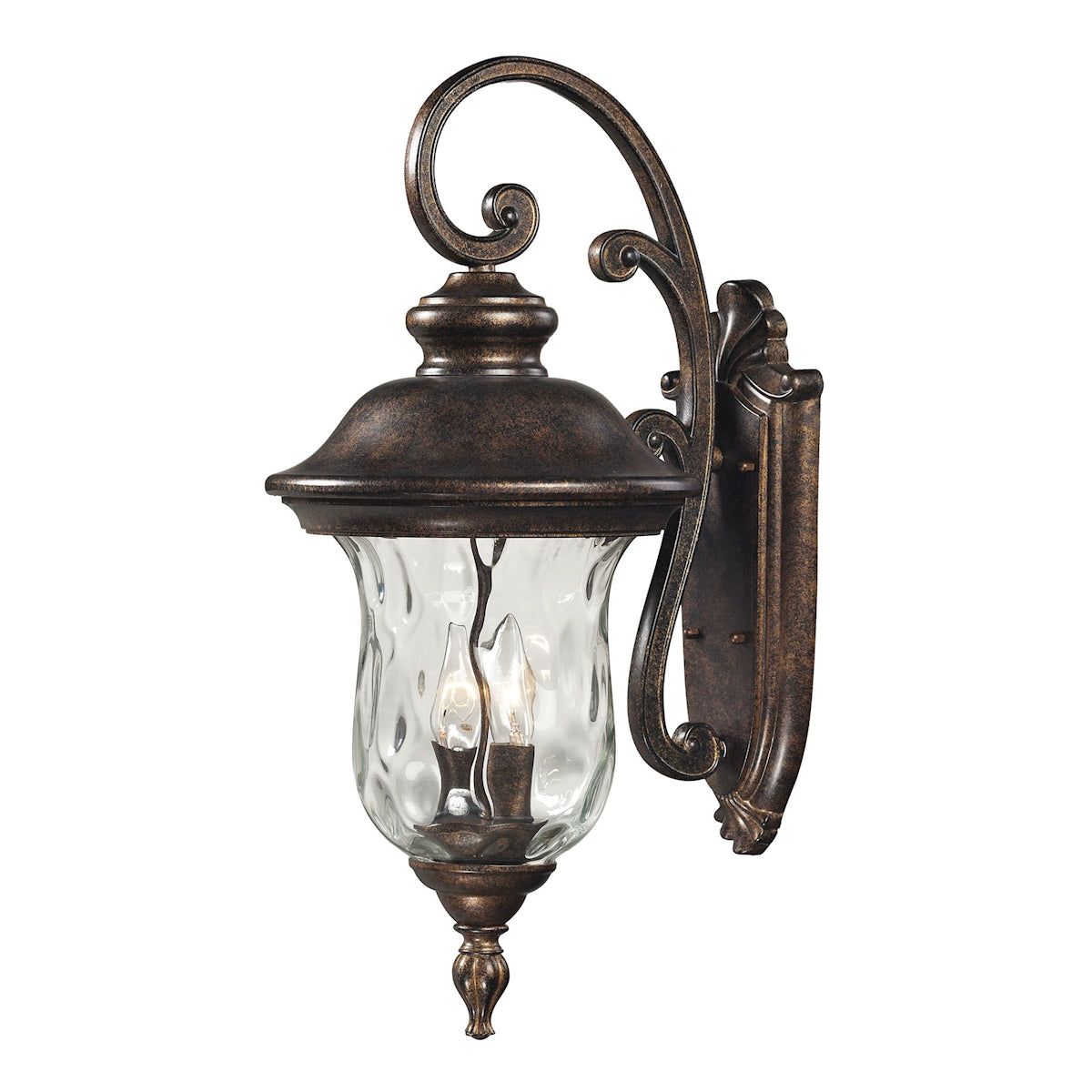 ELK Lighting 45022/3 Lafayette 3-Light Outdoor Wall Lamp in Regal Bronze