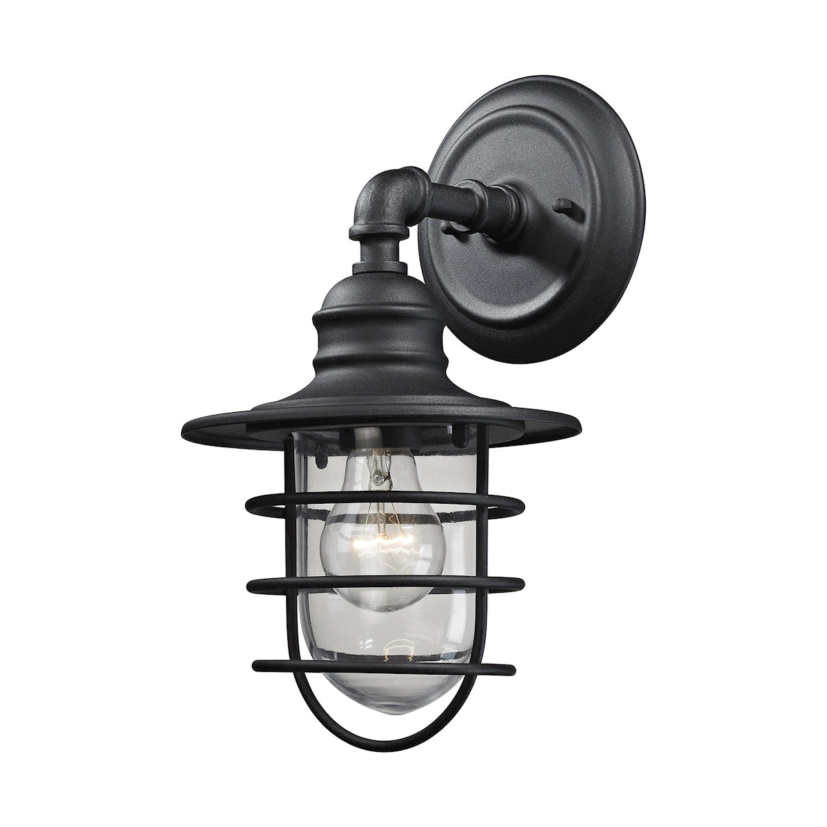 ELK Lighting 45212/1 Vandon 1-Light Outdoor Wall Lamp in Textured Matte Black