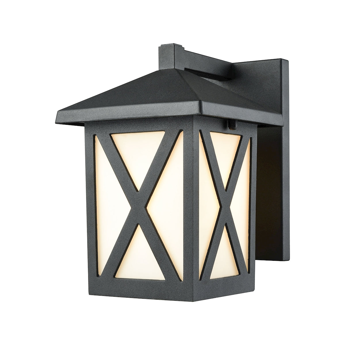 ELK Lighting 45215/1 Lawton 1-Light Outdoor Wall Lamp in Matte Black