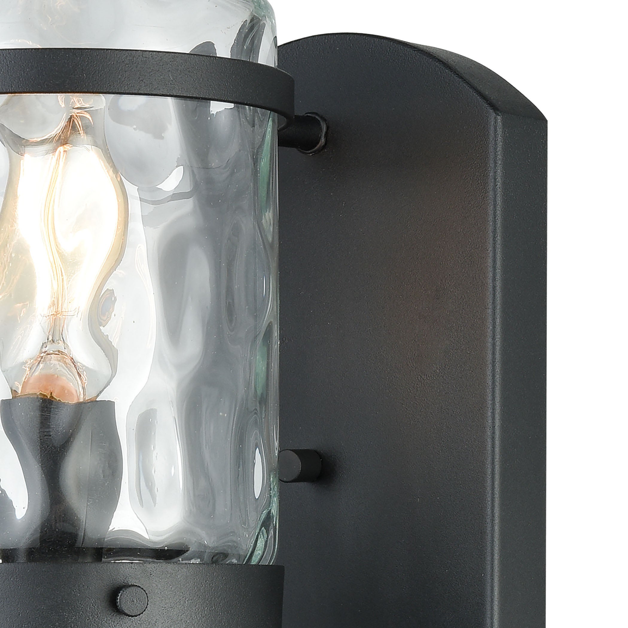 ELK Lighting 45400/1 Torch 1-Light Outdoor Wall Lamp in Charcoal Black