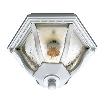 Trans Globe Lighting 4558 WH 8.75" Outdoor White Traditional Flushmount Lantern