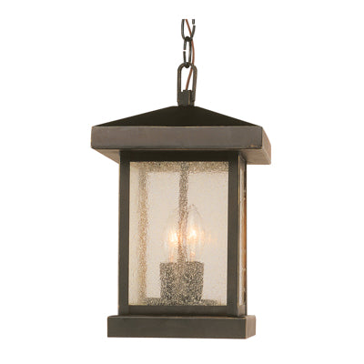 Trans Globe Lighting 45643 WB 13" Outdoor Weathered Bronze Traditional Hanging Lantern