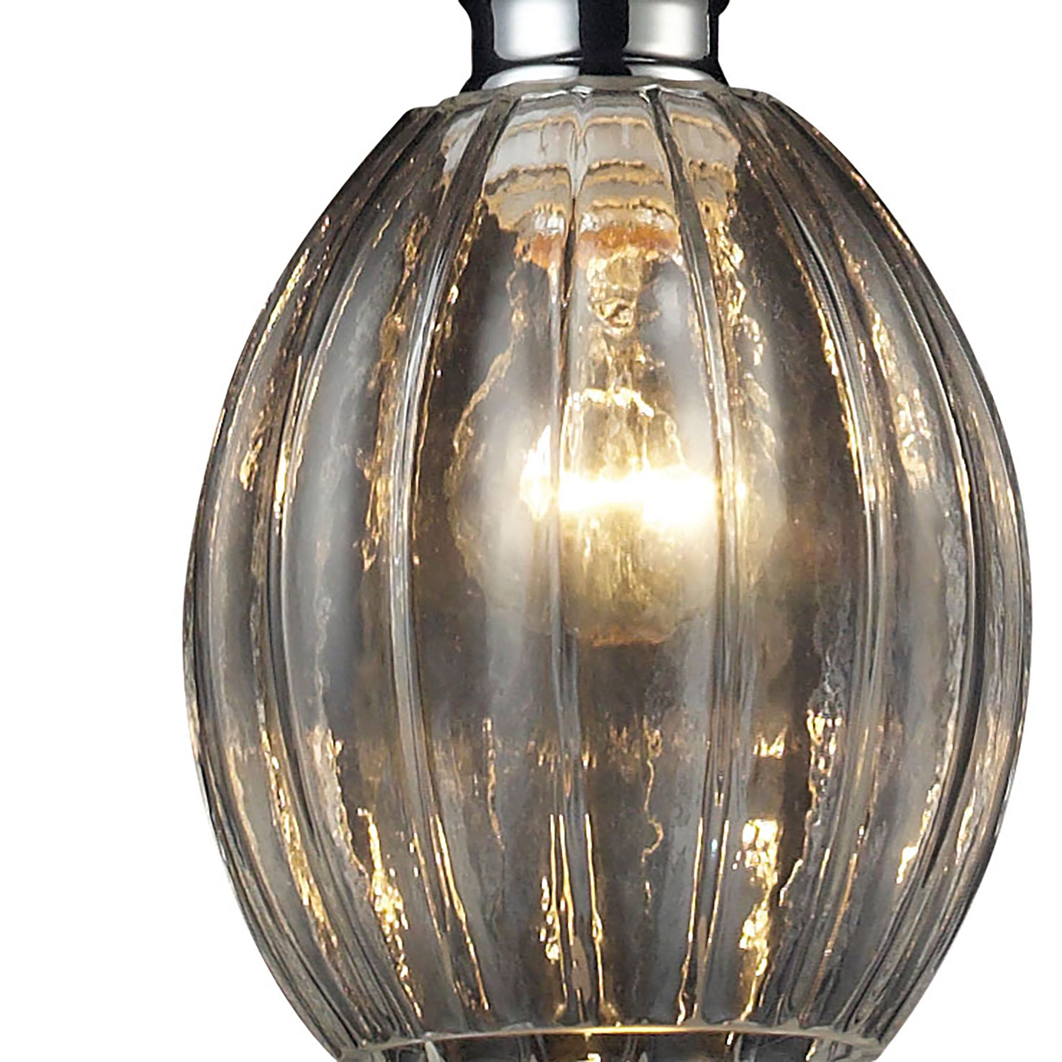 ELK Lighting 46017/1 Danica 1-Light Mini Pendant in Polished Chrome with Clear Glass