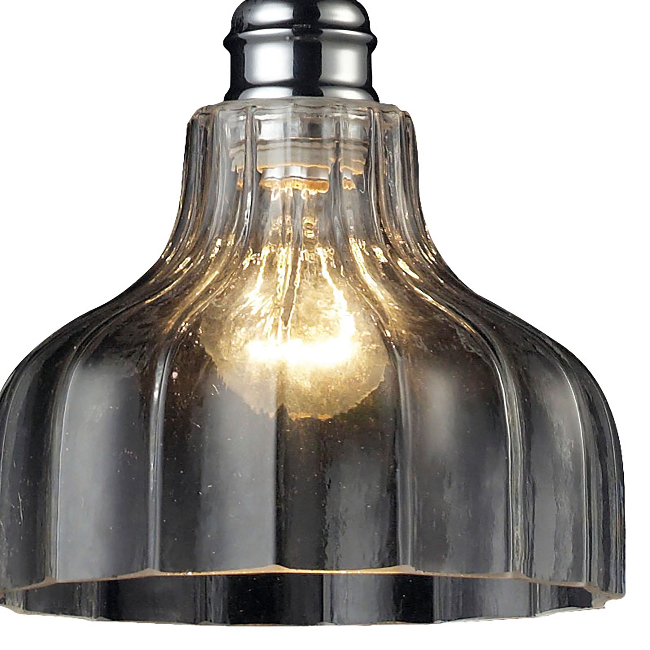 ELK Lighting 46018/1 Danica 1-Light Mini Pendant in Polished Chrome with Clear Glass