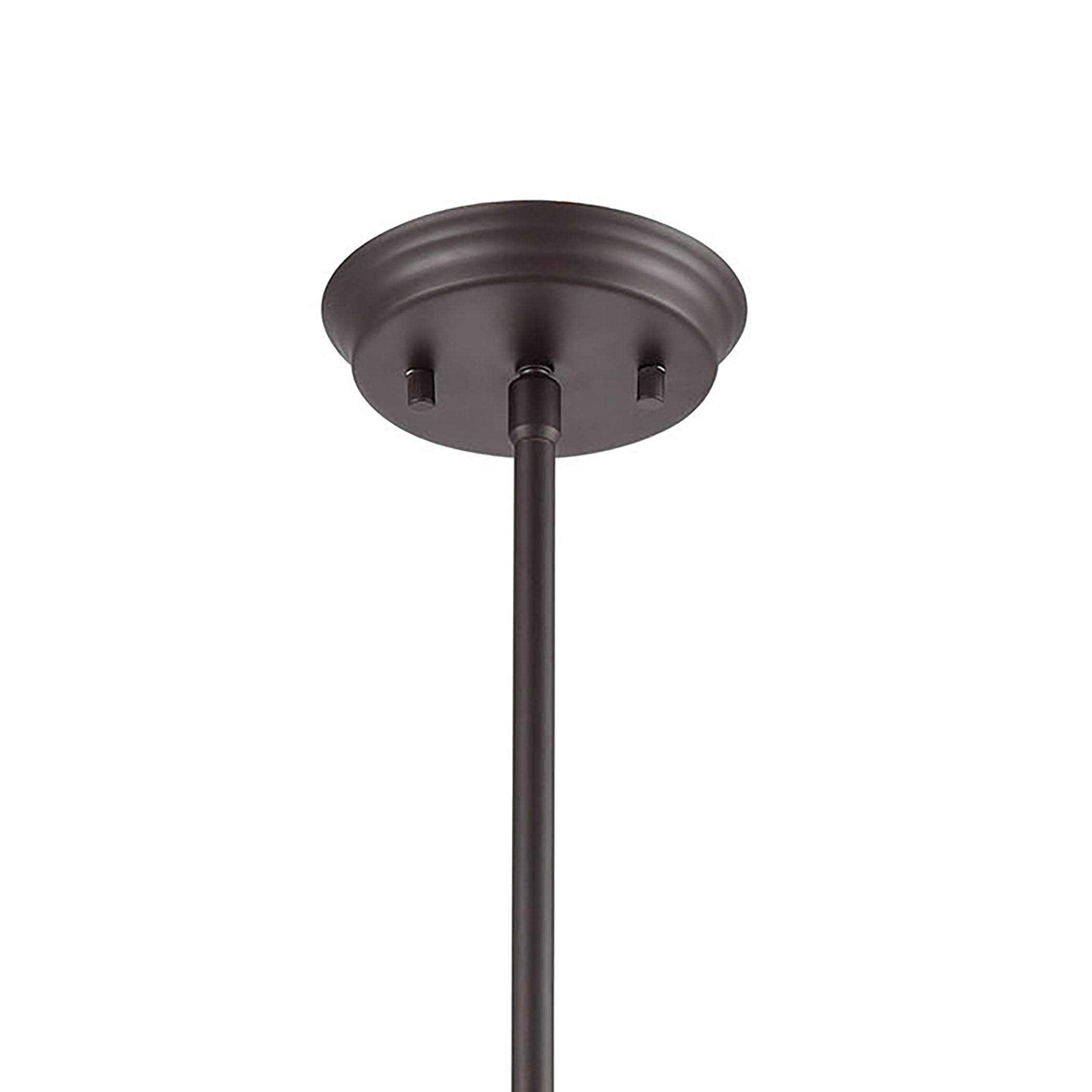 ELK Lighting 46433/1 Cusp 1-Light Mini Pendant in Oil Rubbed Bronze with Clear Glass