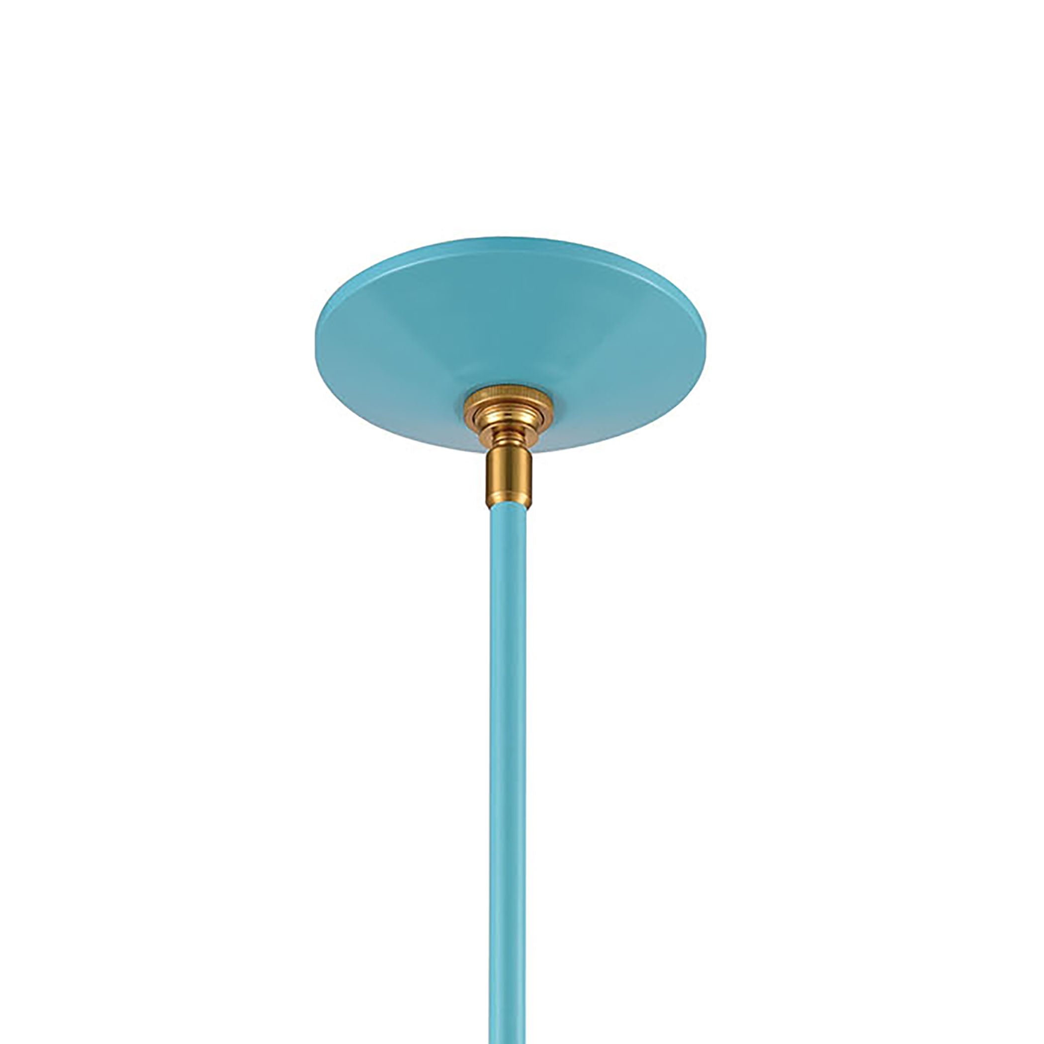 ELK Lighting 46523/1 Modley 1-Light Mini Pendant in Pastel Blue with Metal