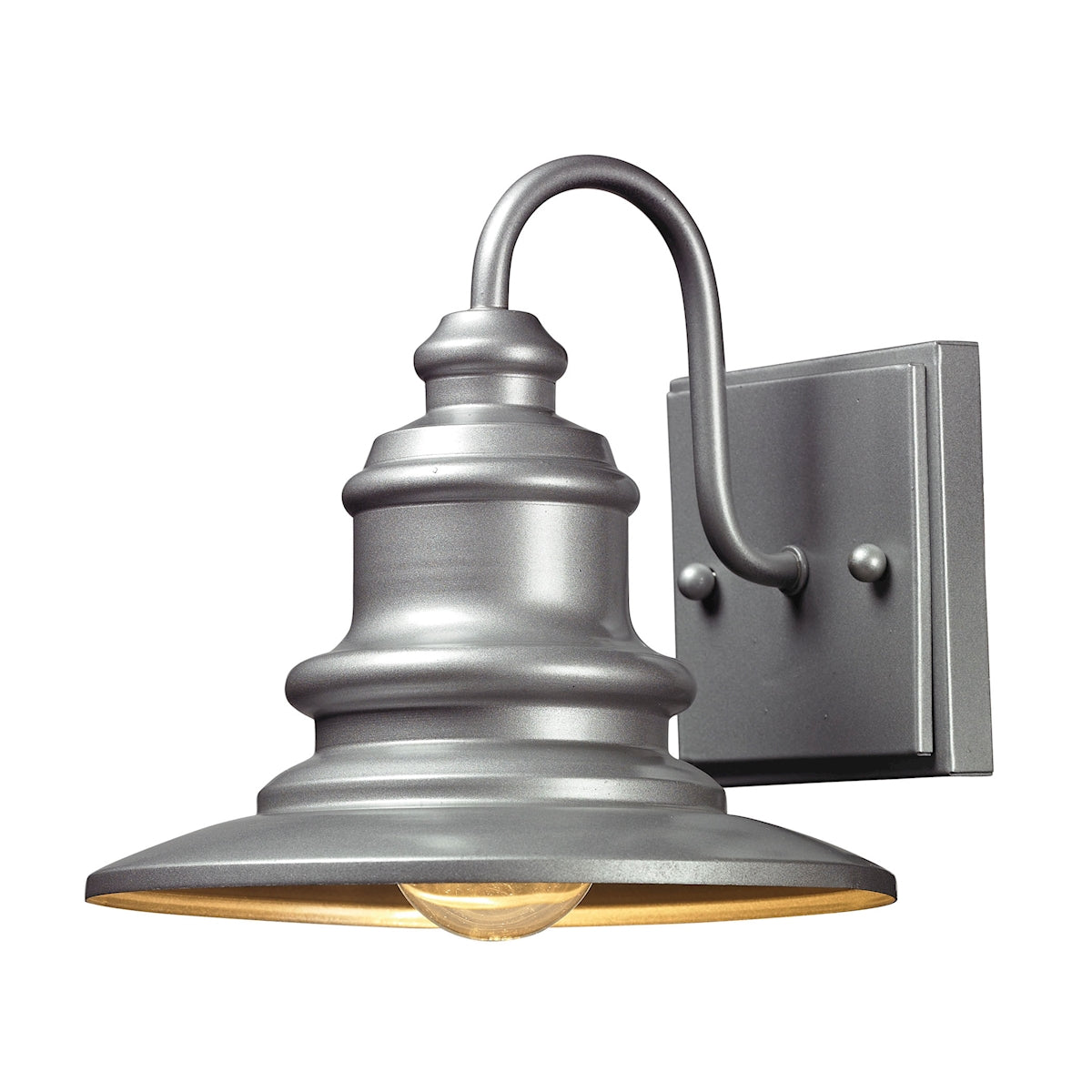 ELK Lighting 47020/1 Marina 1-Light Outdoor Wall Lamp in Matte Silver