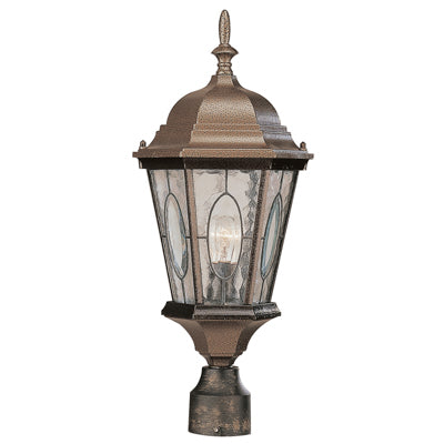 Trans Globe Lighting 4716 BRZ 22" Outdoor Black Bronze Spanish Postmount Lantern