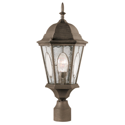 Trans Globe Lighting 4716 RT 22" Outdoor Rust Spanish Postmount Lantern