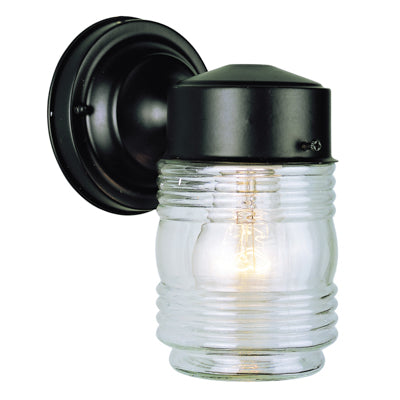 Trans Globe Lighting 4900 BK 7" Outdoor Black Traditional Wall Lantern