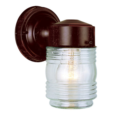 Trans Globe Lighting 4900 RT 7" Outdoor Rust Traditional Wall Lantern