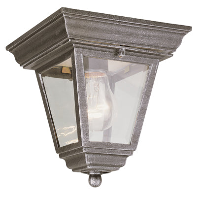 Trans Globe Lighting 4903 RT 7.25" Outdoor Rust Traditional Flushmount Lantern