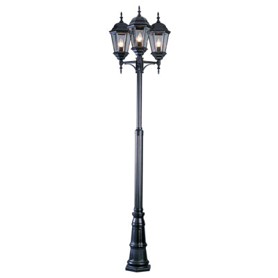 Trans Globe Lighting 4995 BK 98" Outdoor Black Traditional Pole Light