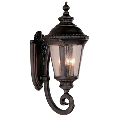 Trans Globe Lighting 5042 BG 29" Outdoor Black Gold Tuscan Wall Lantern