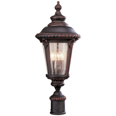 Trans Globe Lighting 5047 RT 24" Outdoor Rust Tuscan Postmount Lantern