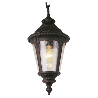 Trans Globe Lighting 5049 BK 17" Outdoor Black Tuscan Hanging Lantern