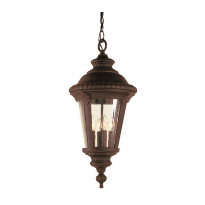 Trans Globe Lighting 50491 BK 22" Outdoor Black Tuscan Hanging Lantern
