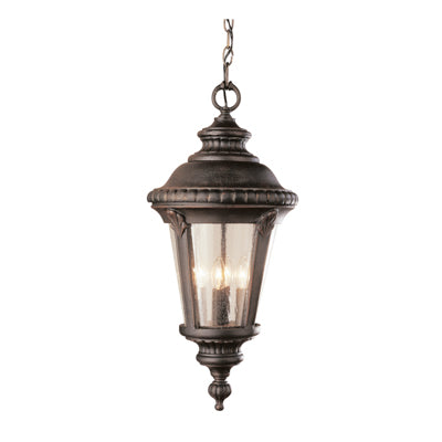 Trans Globe Lighting 5049 BG 17" Outdoor Black Gold Tuscan Hanging Lantern(Shown in RT Finish)