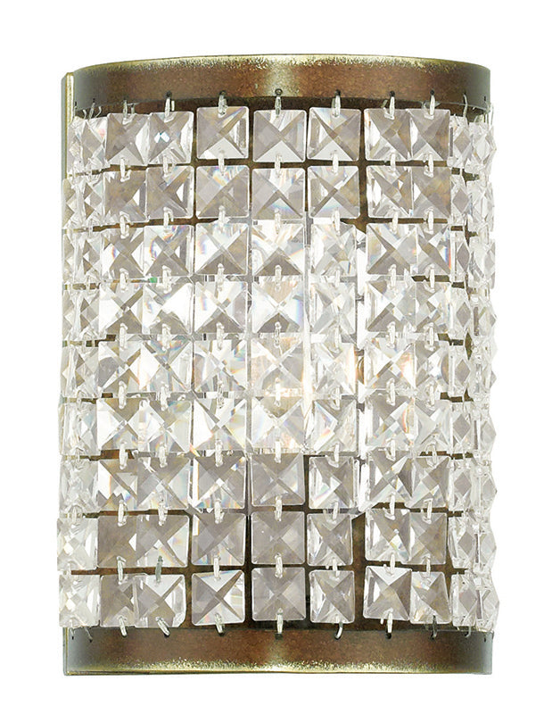 LIVEX Lighting 50571-64 Grammercy Wall Sconce with Hand-Painted Palacial Bronze (1 Light)