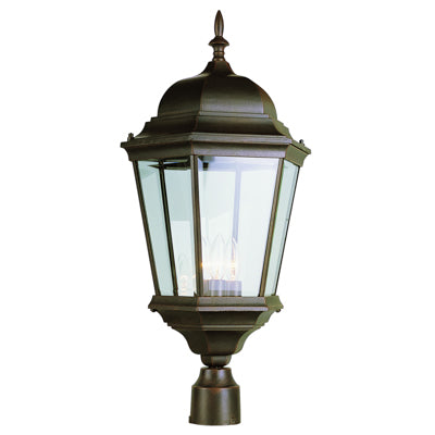 Trans Globe Lighting 51001 RT 26.75" Outdoor Rust Traditional Postmount Lantern
