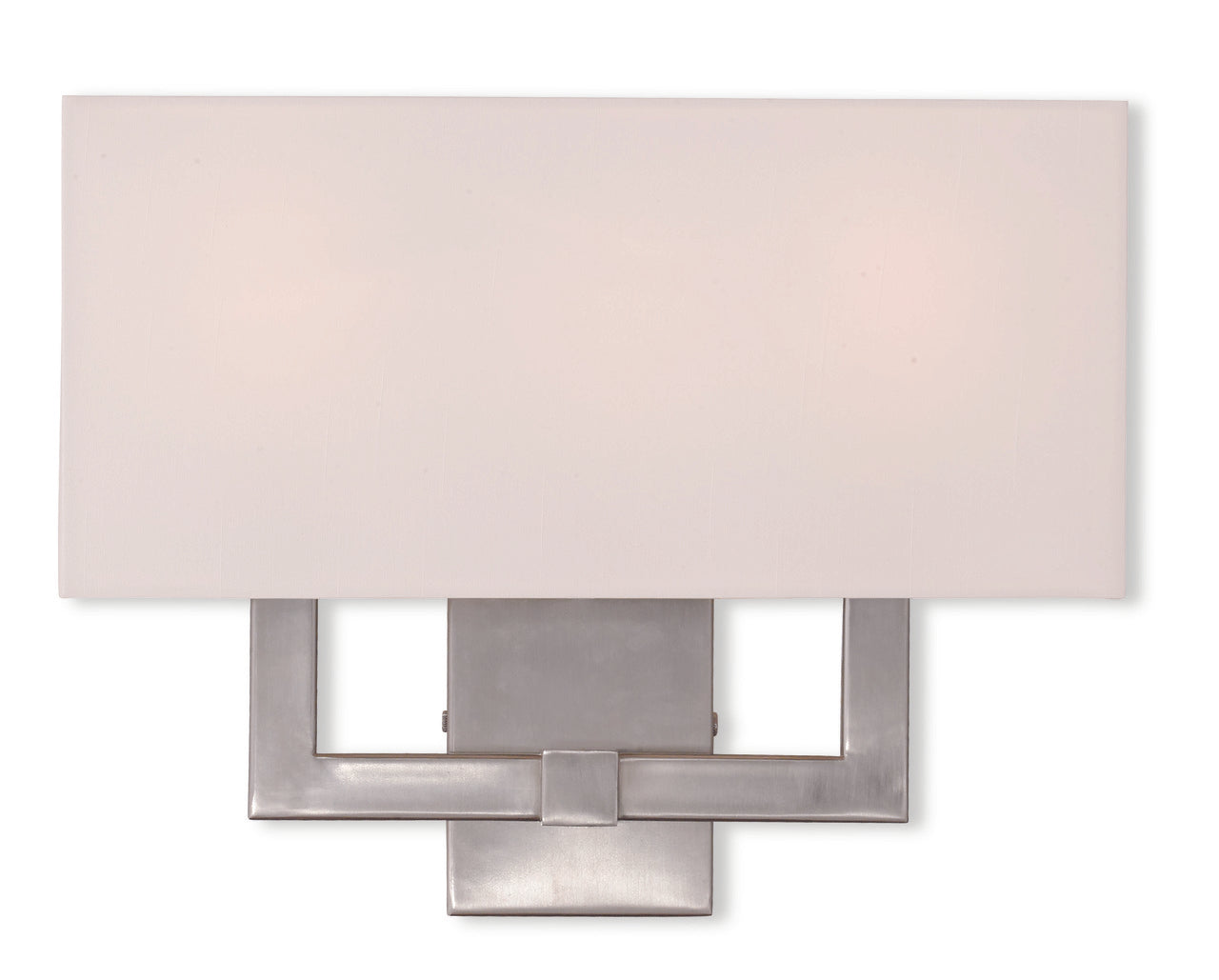 LIVEX Lighting 51104-91 Hollborn Contemporary Wall Sconce in Brushed Nickel (3 Light)