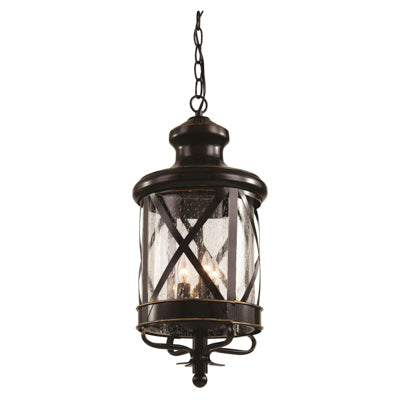 Trans Globe Lighting 5124 ROB 20.5" Outdoor Rubbed Oil Bronze Traditional Hanging Lantern