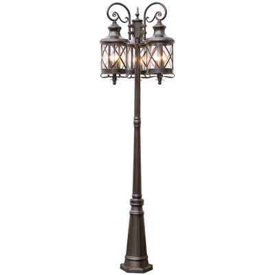 Trans Globe Lighting 5127 ROB 81" Outdoor Rubbed Oil Bronze Traditional Pole Light