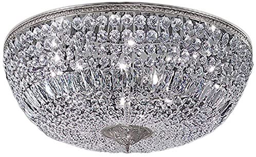 Classic Lighting 52030 CH CP Crystal Baskets Crystal Flushmount in Chrome