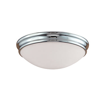 Millennium Lighting 5221-CH Etched White Flushmount in Chrome