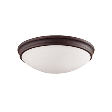 Millennium Lighting 5225-RBZ Etched White Flushmount in Rubbed Bronze