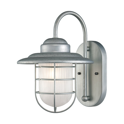 Millennium Lighting 5390-GA R Series Inside Etched Wall Sconce in Galvanized